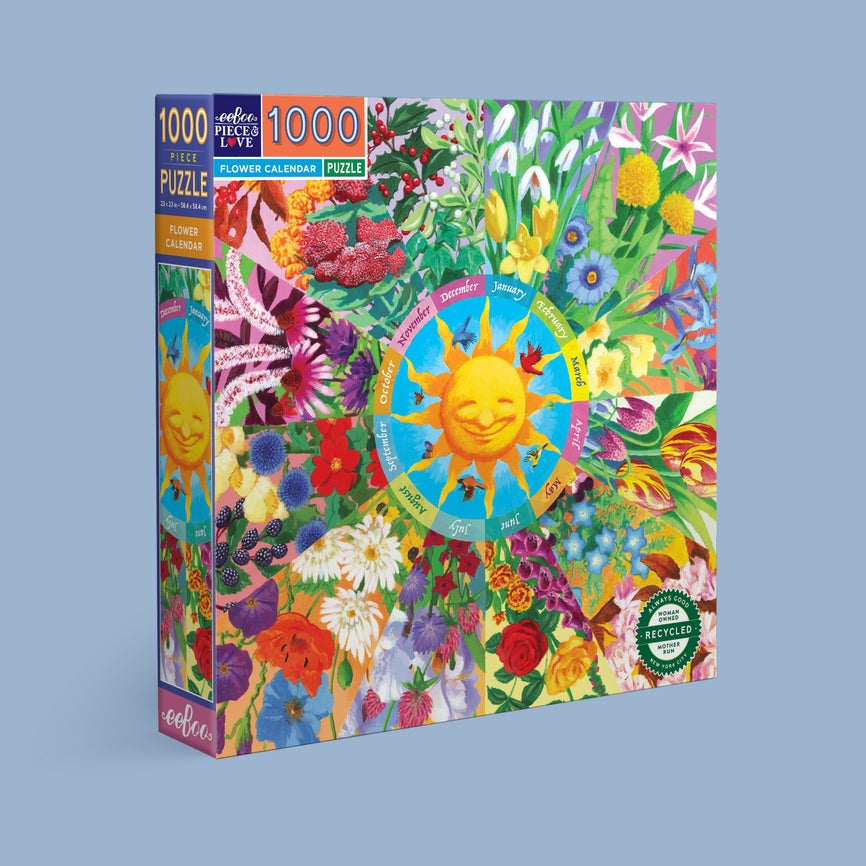 Flower Calendar | 1,000 Piece Jigsaw Puzzle