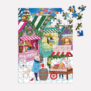 Holiday Market | 130 Piece Jigsaw Puzzle Ornament