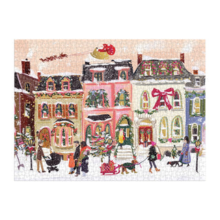 Snowfall On Main Street | 1,000 Piece Jigsaw Puzzle