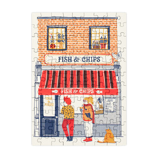 Fish & Chips | 99 Piece Mini Jigsaw Puzzle