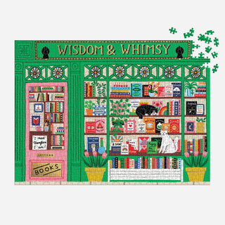 Wisdom & Whimsy Bookshop | 1,000 Piece Jigsaw Puzzle
