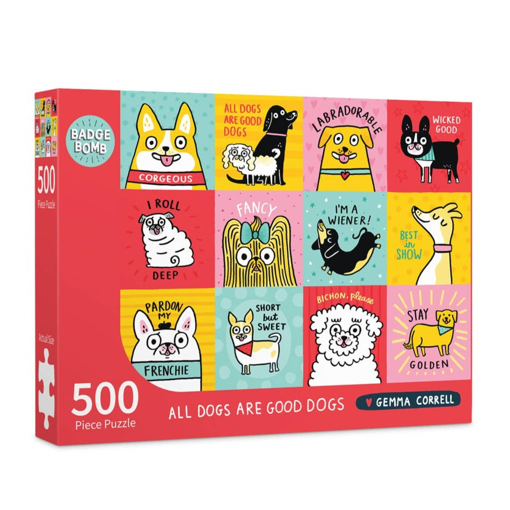 All Dogs Are Good Dogs | 500 Piece Jigsaw Puzzle