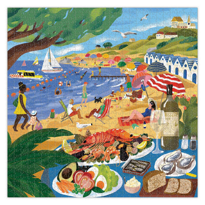 Beach Umbrellas | by eeBoo | 1,000 Piece Jigsaw Puzzle