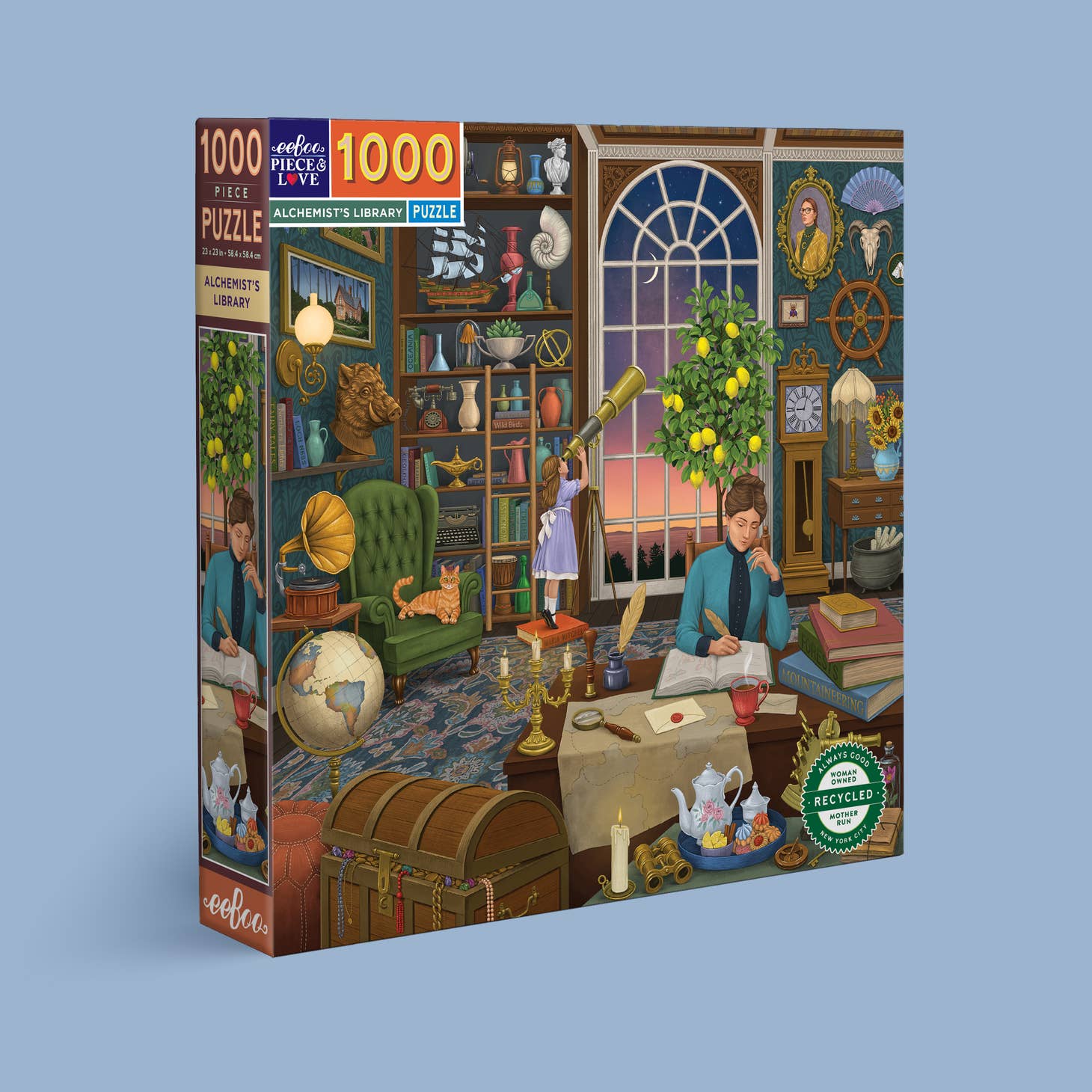 Puzzle 1000 pièces Bibliothèque bizarre Ravensburger - Puzzle