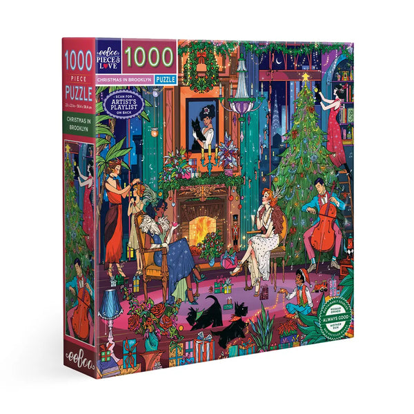 Christmas in Brooklyn by eeBoo | 1,000 Piece Jigsaw Puzzle – Puzzledly