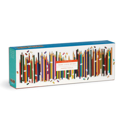 Frank Lloyd Wright Colored Pencils | 1,000 Piece Panoramic Jigsaw Puzzle