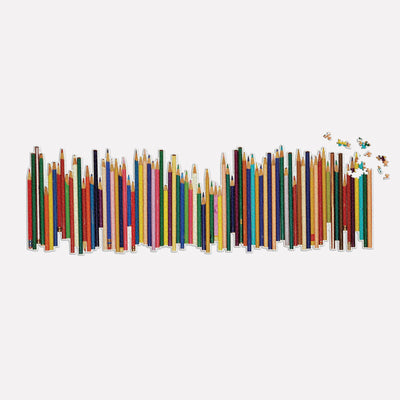 Frank Lloyd Wright Colored Pencils | 1,000 Piece Panoramic Jigsaw Puzzle