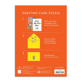 Frank Lloyd Wright Saguaro Forms & Cactus Flowers | 60 Piece Greeting Card Jigsaw Puzzle