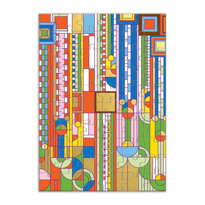 Frank Lloyd Wright Saguaro Forms & Cactus Flowers | 60 Piece Greeting Card Jigsaw Puzzle
