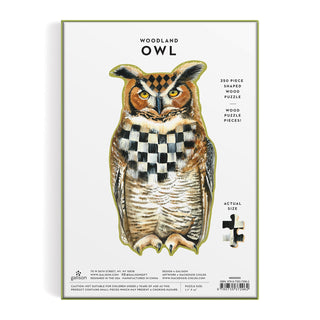 Woodland Owl | 250 Piece Wood Jigsaw Puzzle