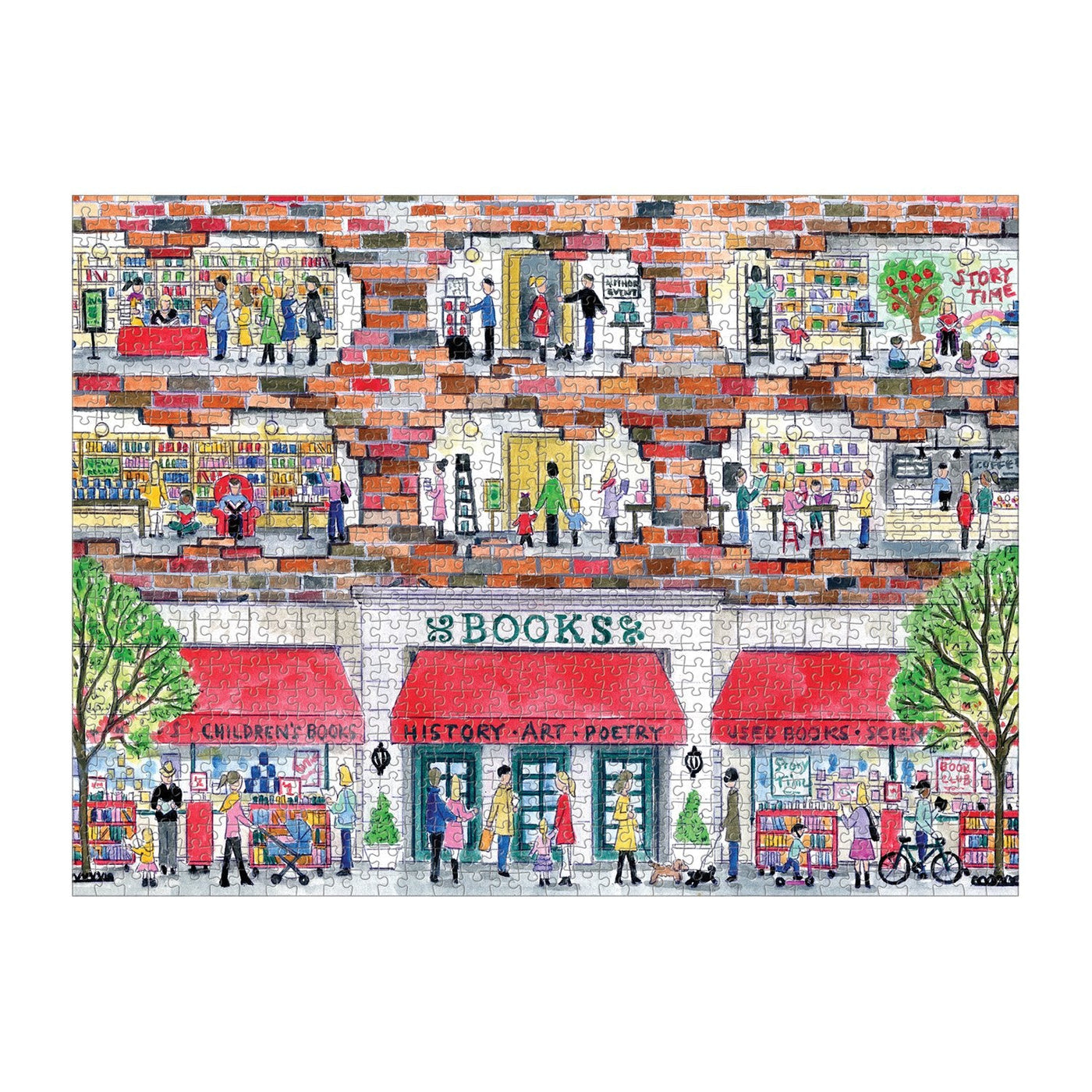 Michael Storrings A Day at the Bookstore | 1,000 Piece Jigsaw Puzzle