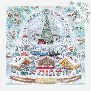 Michael Storrings Alpine Village Snowglobe | 500 Piece Jigsaw Puzzle