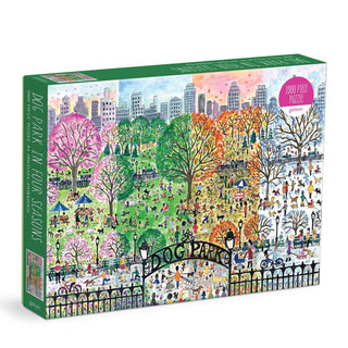 Michael Storrings Dog Park in Four Seasons | 1,000 Piece Jigsaw Puzzle