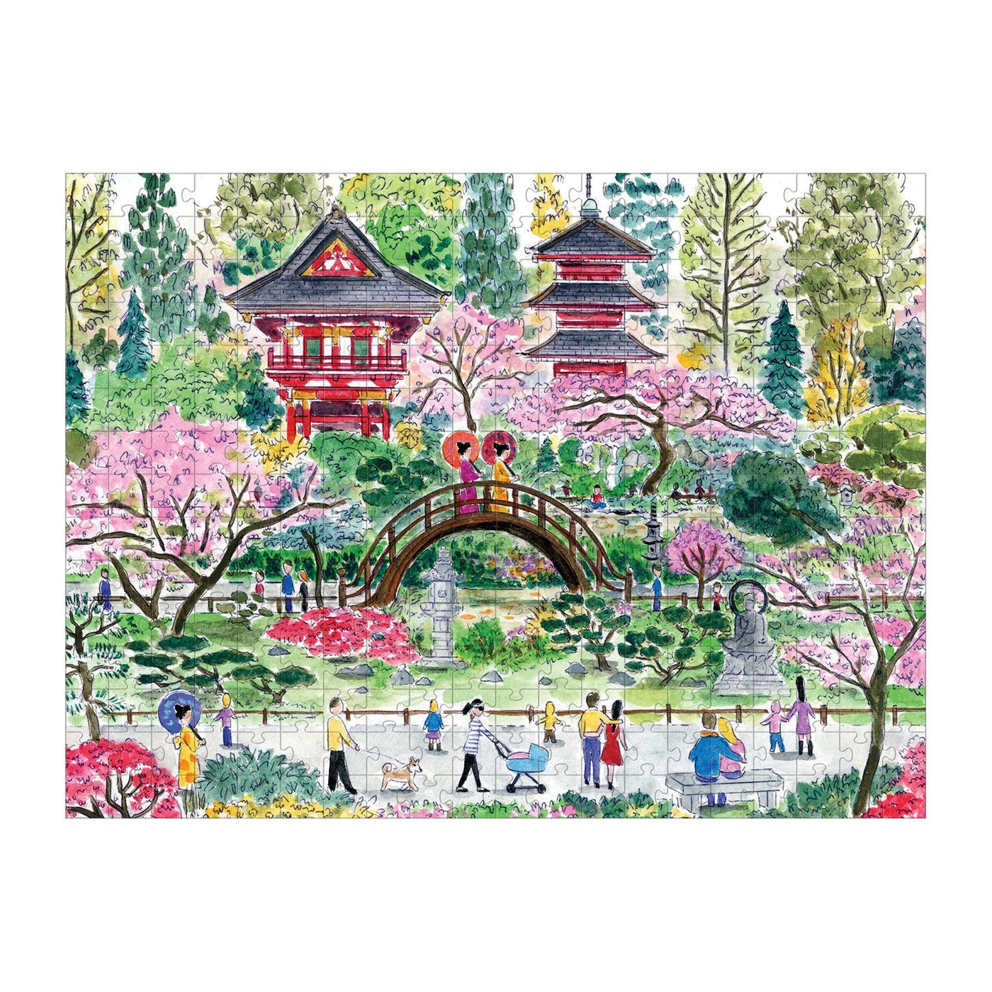 Michael Storrings Japanese Tea Garden | 300 Piece Jigsaw Puzzle
