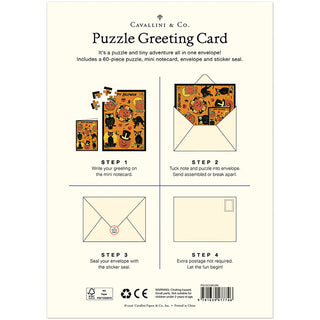 Vintage Halloween | 60 Piece Greeting Card Jigsaw Puzzle