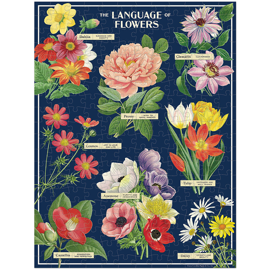 Language of Flowers by Cavallini & Co. | 240 Piece Jigsaw Puzzle