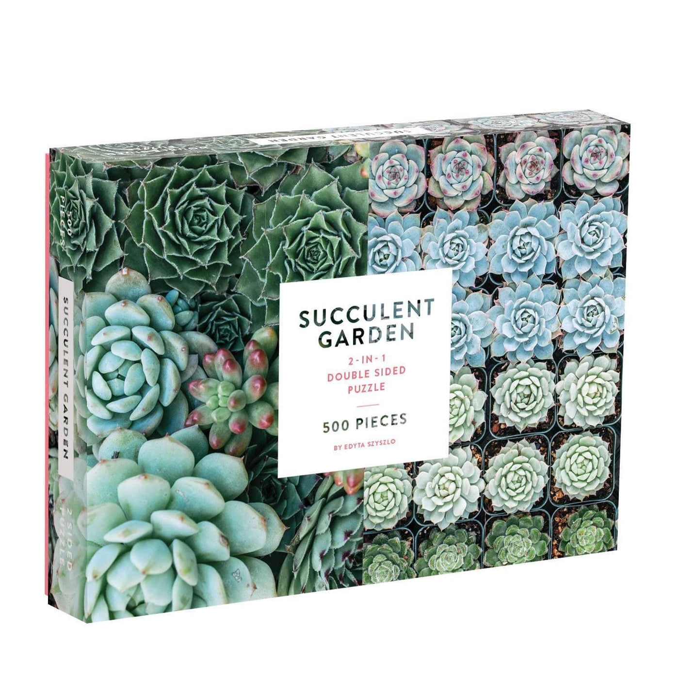 Succulent Garden Double-Sided | 500 Piece Jigsaw Puzzle