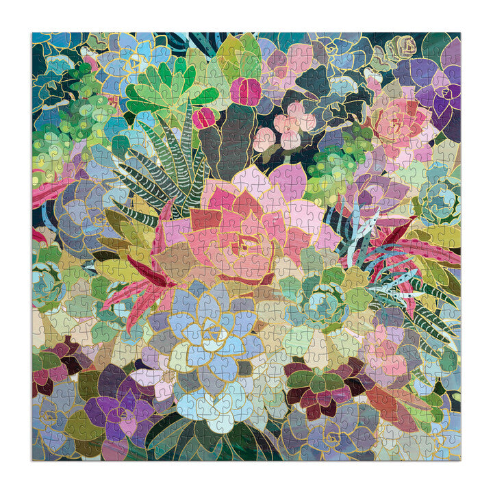 Succulent Mosaic | 500 Piece Jigsaw Puzzle