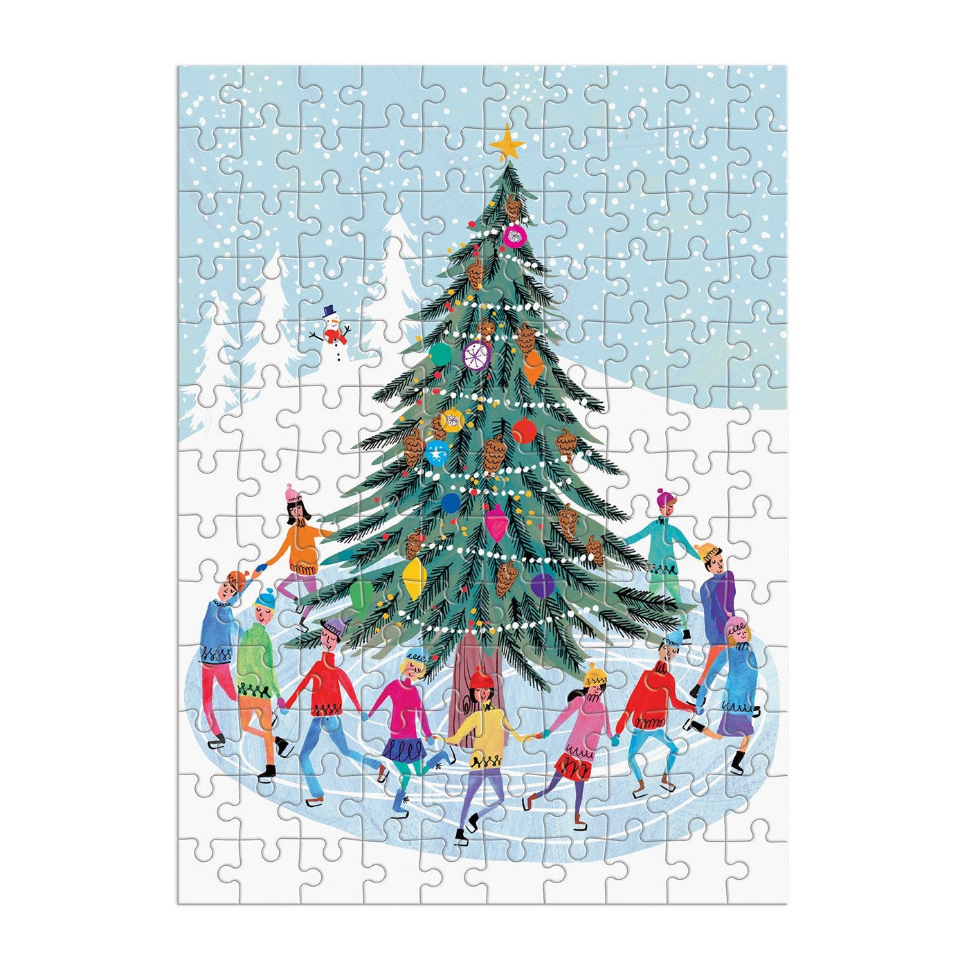 Tree Skaters | 130 Piece Jigsaw Puzzle Ornament