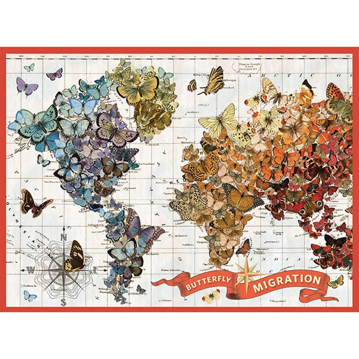 Wendy Gold Butterfly Migration | 1,000 Piece Jigsaw Puzzle