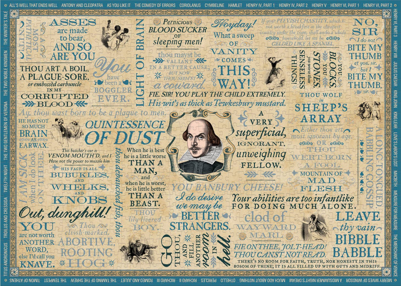 Shakespearean Insults | 1,000 Piece Jigsaw Puzzle