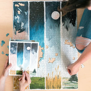 Starry Seasons | 1,000 Piece Jigsaw Puzzle 1canoe2 Puzzledly.