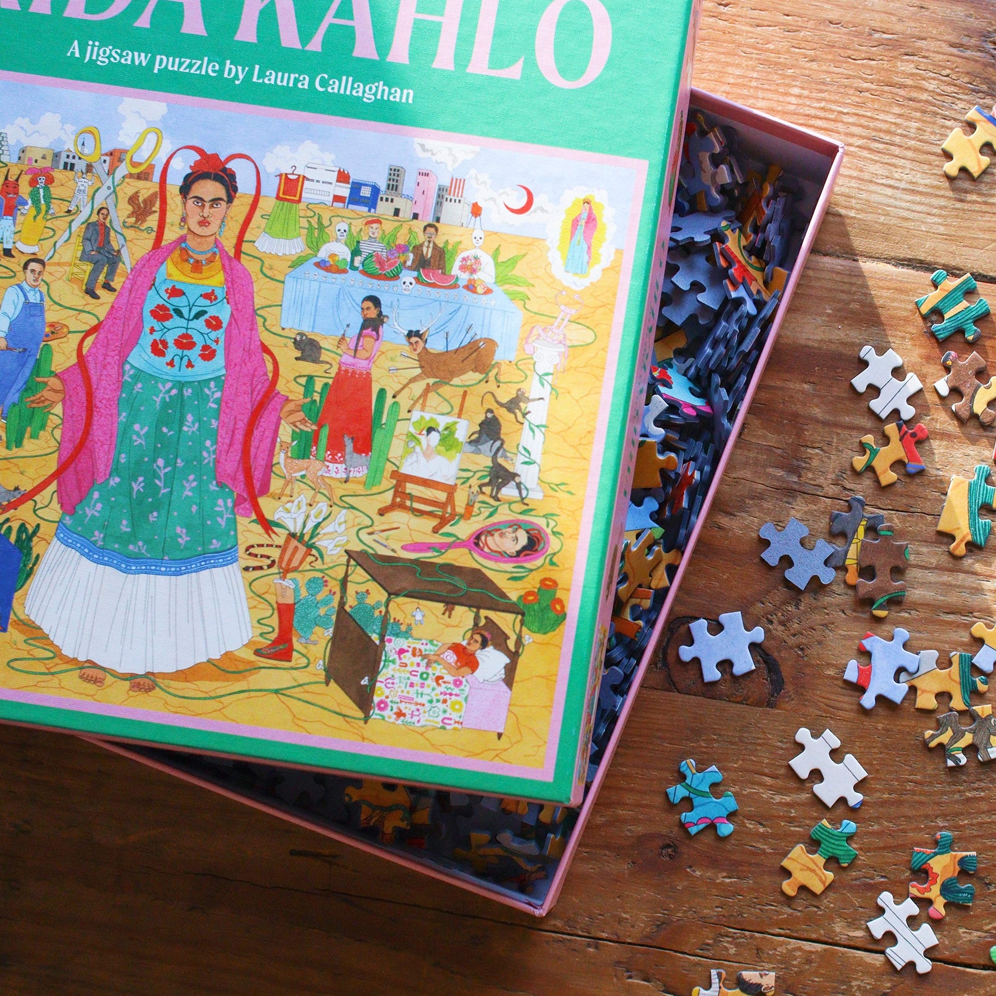 eeBoo Piece and Love Viva la Vida Frida Kahlo 1000 piece square adult