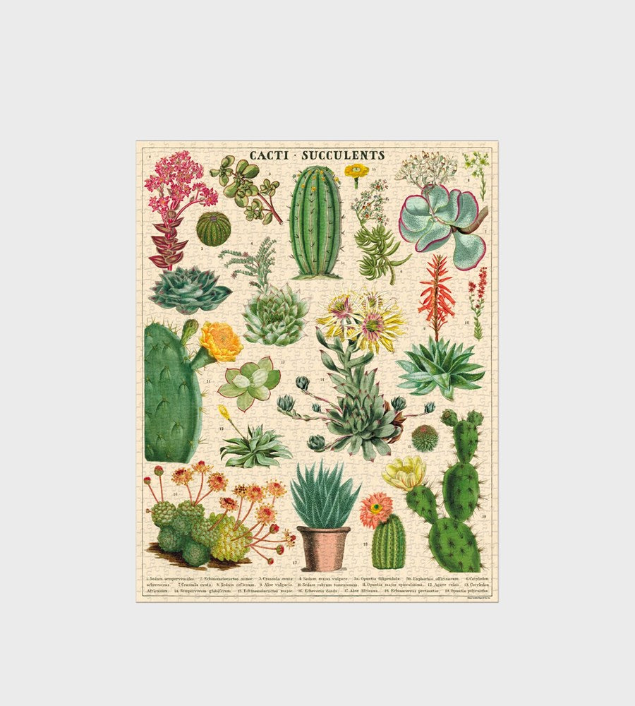 cavallini succulents Cacti & Succulents Puzzle