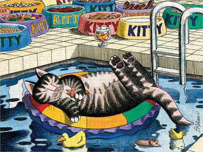 B. Kliban: PoolCat | 300 Piece Jigsaw Puzzle