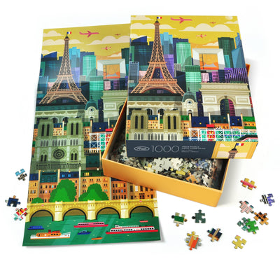 Paris | 1,000 Piece Jigsaw Puzzle Fred Puzzledly.