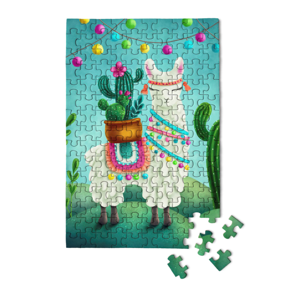 Llama Bama Ding Dong | 150 Piece Jigsaw Puzzle MicroPuzzles Puzzledly.