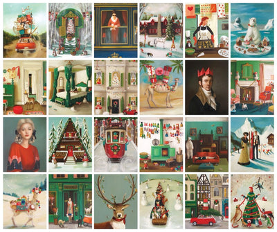 Janet Hill Advent Calendar | 24 100 Piece Jigsaw Puzzles