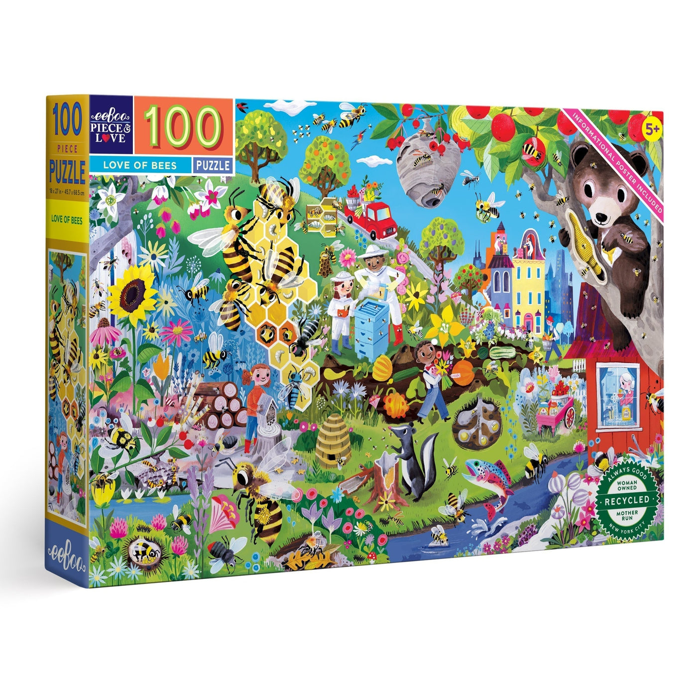 Love of Bees | 100 Piece Jigsaw Puzzle