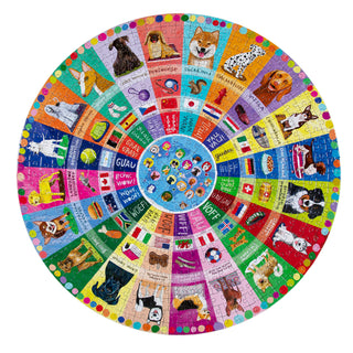 Dogs of the World | 500 Piece Round Jigsaw Puzzle