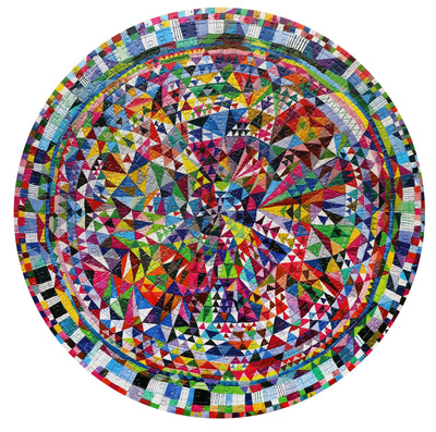 Triangle Pattern | 500 Piece Round Jigsaw Puzzle