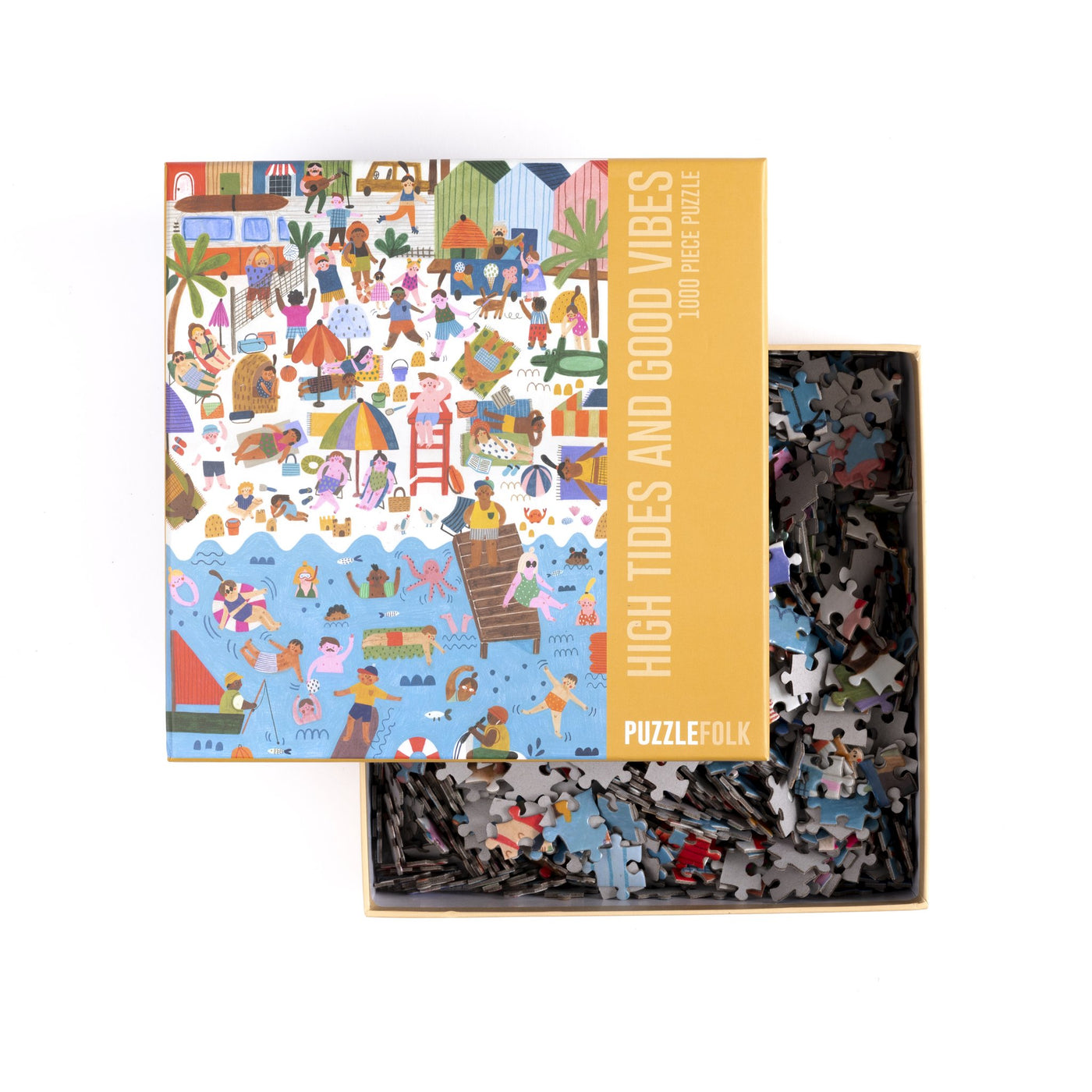 High Tides & Good Vibes | 1,000 Piece Jigsaw Puzzle Puzzlefolk Puzzledly.