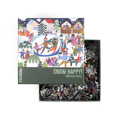 Snow Happy | 1,000 Piece Jigsaw Puzzle Puzzlefolk Puzzledly.