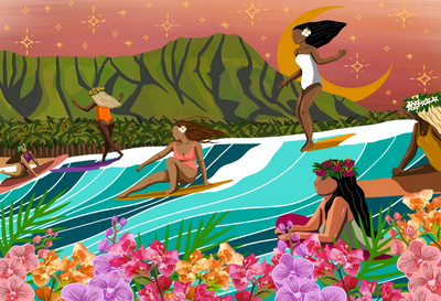 Party Wave | 1,000 Piece Jigsaw Puzzle Surf Shack Puzzles Puzzledly.