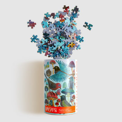 Mushroom Garden Puzzle | 500 Piece Jigsaw Puzzle WerkShoppe Puzzledly.