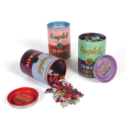 Andy Warhol Soup Cans | Set of 3 100 Piece Jigsaw Puzzle