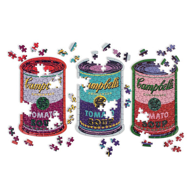 Andy Warhol Soup Cans | Set of 3 100 Piece Jigsaw Puzzle