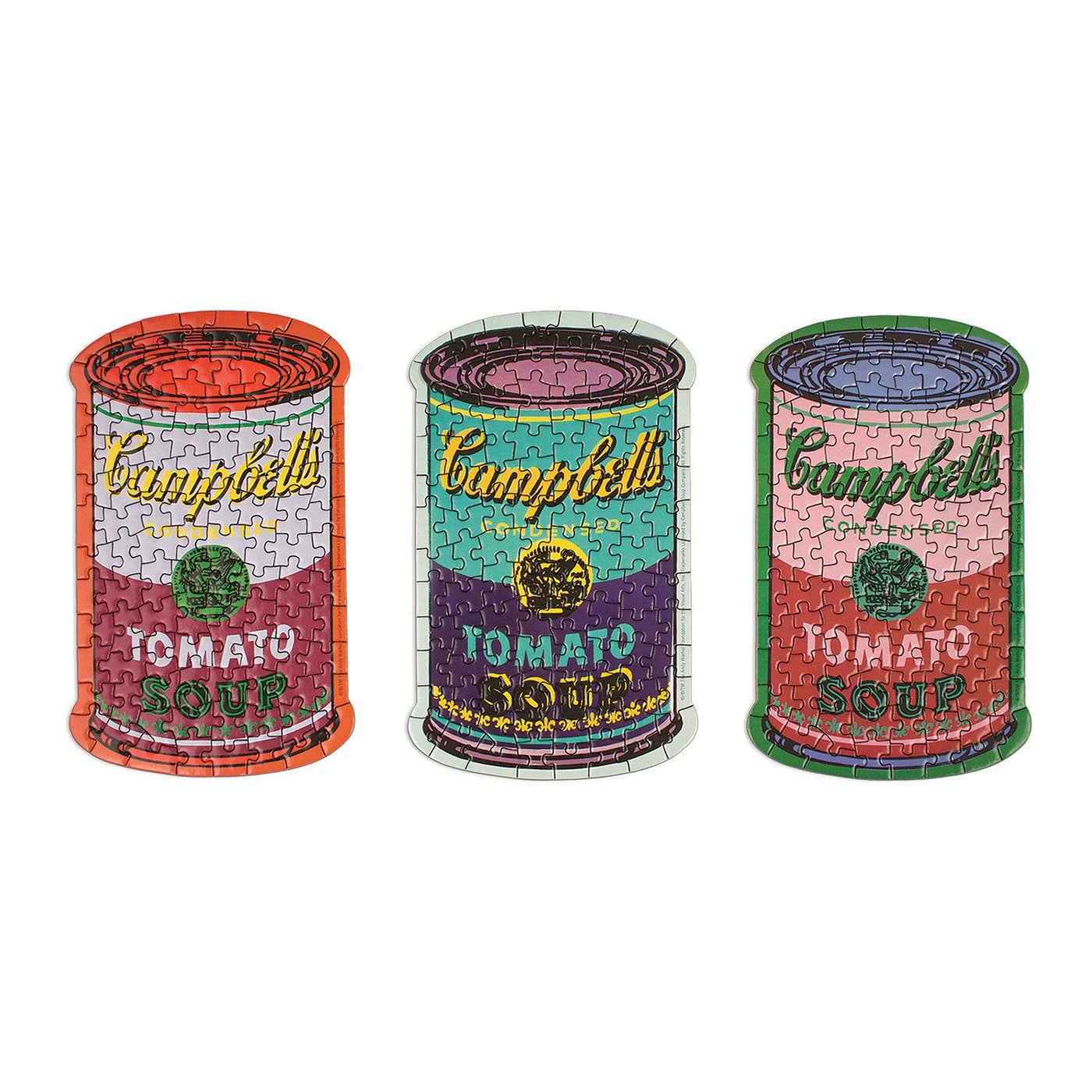 Andy Warhol Soup Cans | Set of 3 100 Piece Jigsaw Puzzle