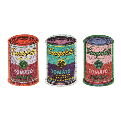 Andy Warhol Soup Cans | Set of 3 100 Piece Jigsaw Puzzle