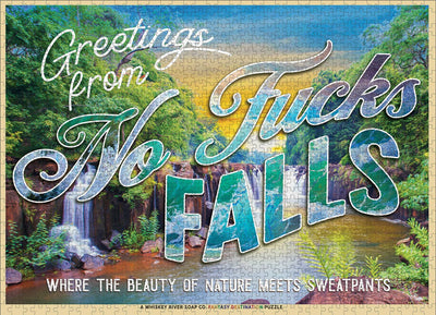 Greetings from No F*cks Falls | 1,026 Piece Jigsaw Puzzle