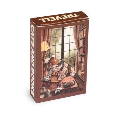 Cats and Books | 99 Piece Jigsaw Puzzle