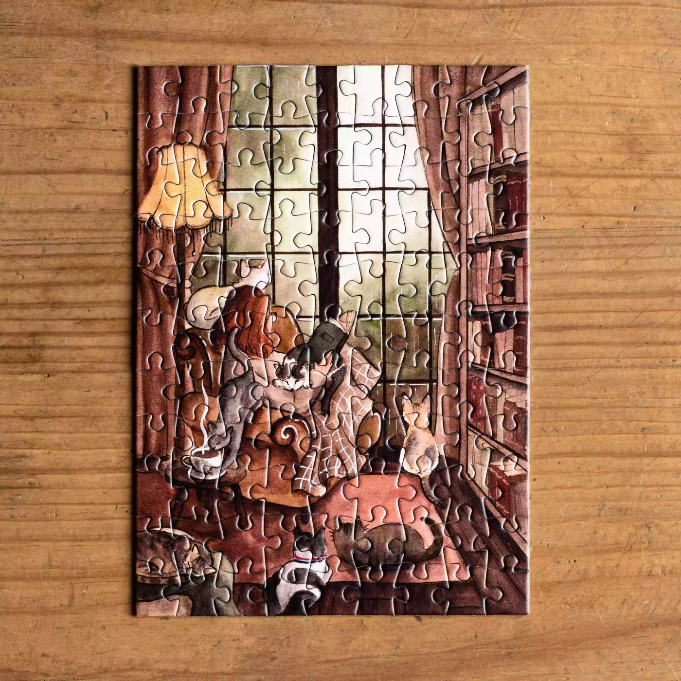 Cats and Books | 99 Piece Jigsaw Puzzle
