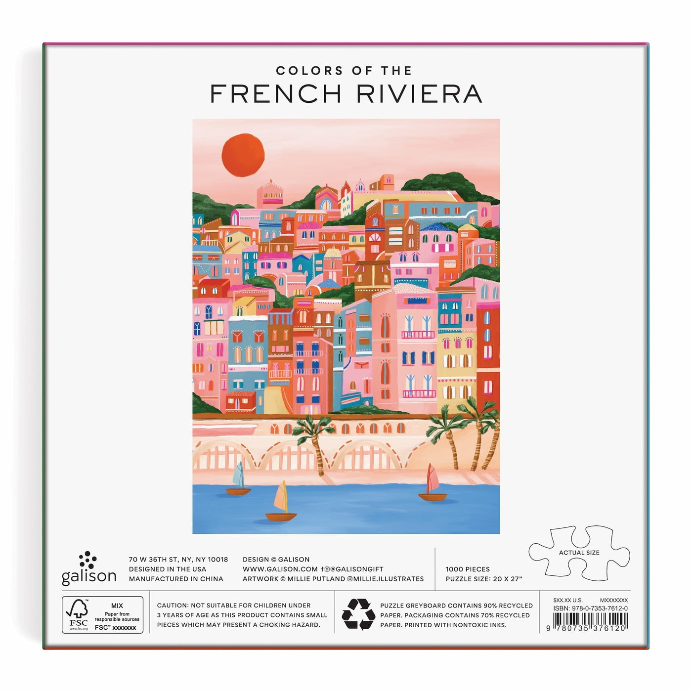 Colors Of The French Riviera | 1,000 Piece Jigsaw Puzzle