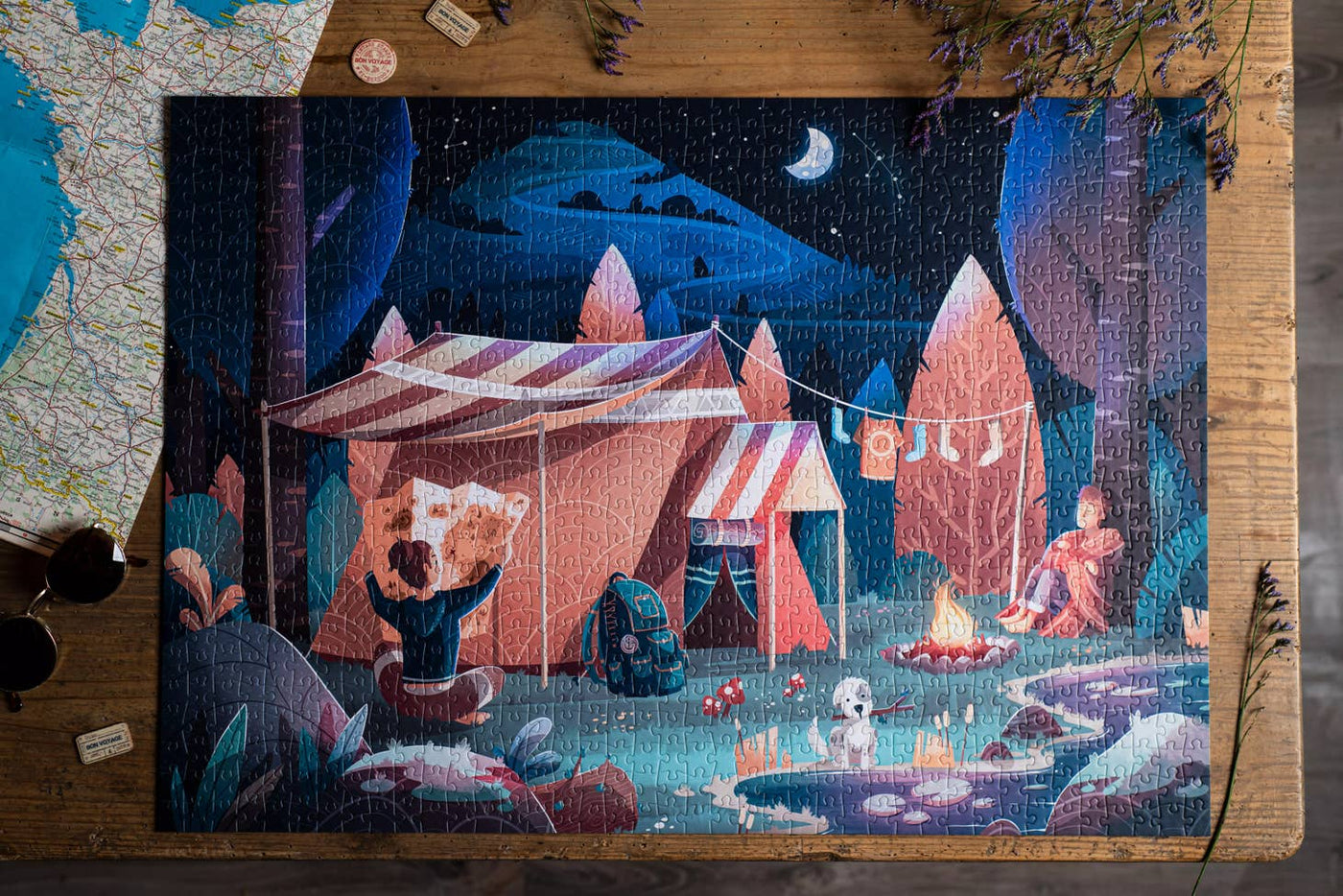Camping Under The Stars | 1,000 Piece Jigsaw Puzzle