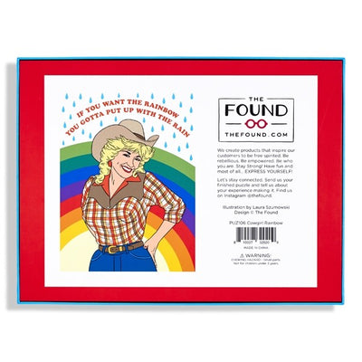 Cowgirl Rainbow Puzzle | 500 Piece Jigsaw Puzzle The Found Puzzledly.