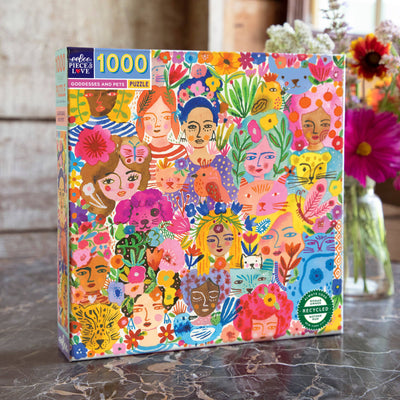 Goddesses and Pets | 1,000 Piece Jigsaw Puzzle
